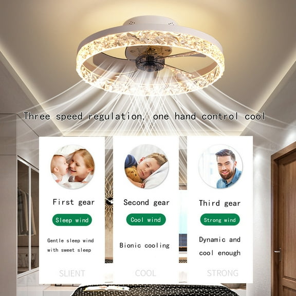 AZXY Ceiling Fan with Light,Ceiling Fan,Chandelier Ceiling Fans,Modern Ceiling Fans on Sale Or Clearance