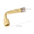 thumbnail image 2 of Homoyoyo 3Ud Extensor De Válvula De Aire Para Neumáticos Dorado Compatible Con Autos Camiones Y Rv, 2 of 7