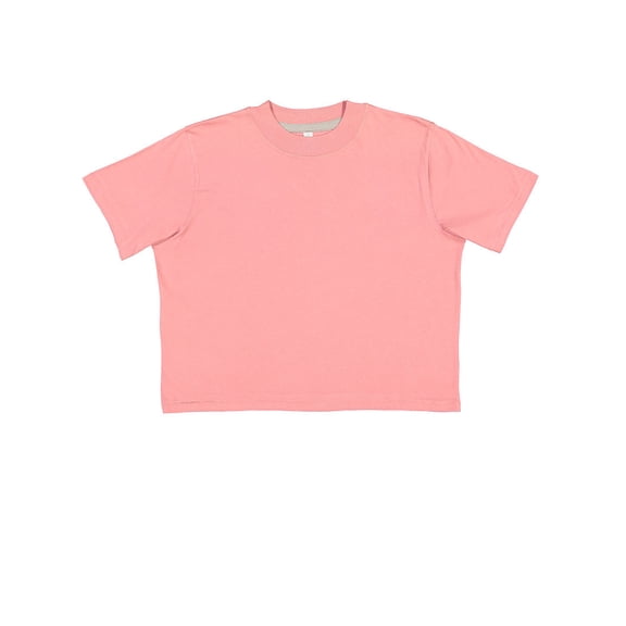 LAT B06838274 Women Boxy T-Shirt, Mauvelous - Medium