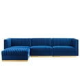 thumbnail image 2 of Sanguine Channel Tufted Performance Velvet 4-Piece Modular Sectional Sofa-EEI-5826-DUS, 2 of 10