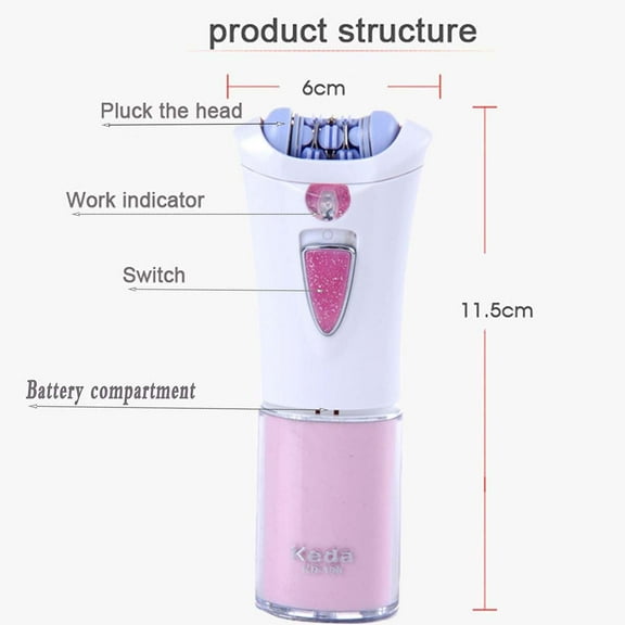 Kokovifyves Beauty Clearance under $5 Women's Portable Electric Shaver Colorful with Light (Fine Hair) Mini Shaver Cordless Epilator Gentle Hair Removal