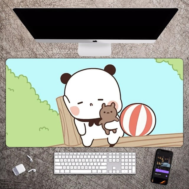 DUDU BUBU Kawaii Mousepad Large Gaming Compute Gamer PC Keyboard Mouse Mat Jiayi