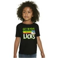 thumbnail image 4 of St Paddys Get In Your Licks Candy Owl Crewneck T Shirts Boy Girl Teen Brisco Brands XS, 4 of 6