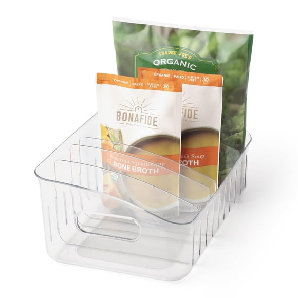 Contenedor para congelador YouCopia FreezeUp 12 sin BPA con separadores y asa