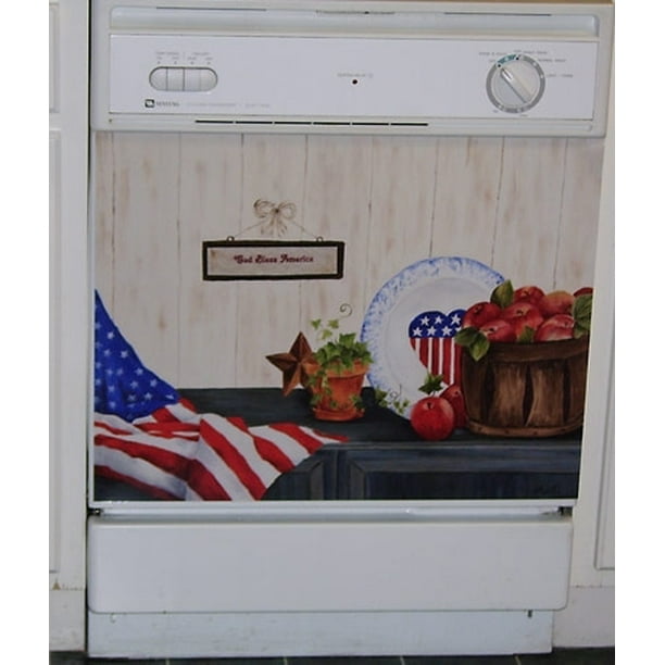 Appliance Art American Pride Go USA Dishwasher Cover America Kitchen