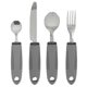 thumbnail image 1 of 4 Piece Stainless Steel Kitchen Utensil Set with Non-Slip Rubber Handle, Knife, Fork, Spoon, 1 of 4