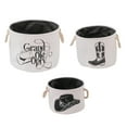 thumbnail image 5 of American Art Decor Grand Ole Opry Boot and Cowboy Hat Printed Fabric Basket Set of 3 - 15" x 11.5", 5 of 6