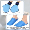 thumbnail image 6 of One Size Cold Therapy Gloves & Foot Ice Pack Slippers Set | 2-Pack Hand & Foot Gel Ice Packs for Pain Relief | Ideal for Chemotherapy, Neuropathy, Plantar Fasciitis & Surgery Recovery (Blue), 6 of 7