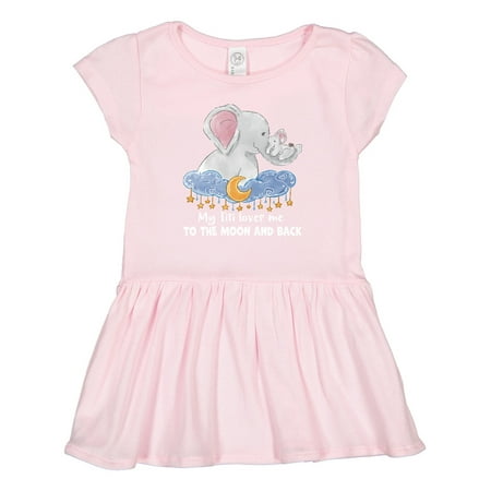 

Inktastic My Titi Loves Me to the Moon and Back Elephant Family Gift Toddler Girl Dress