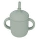 thumbnail image 2 of Vaso de silicona para bebés, a prueba de derrames, con asa antideslizante, sin BPA, con pajita para bebés mayores de 6 meses, color verde militar., 2 of 14