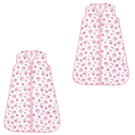 UPC: 0660168883923 | Luvable Friends Baby Boy and Girl Muslin Wearable Sleeping Bag 2 Pack  Floral  18-24 Months