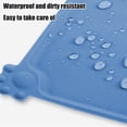 thumbnail image 5 of Silicone Pet Food Tray - Non Slip Pet Dog Cat Bowl Placemat - Feeding Mat - Waterproof Dog Cat Food Mats - For Carpet （Blue）, 5 of 6