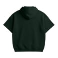 thumbnail image 7 of BVOFAR Waffle T Shirts for Men Comfort Quarter Zip Hooded Shirt Oversized Short Sleeve T-Shirt Comfortable Knit Basic Tees Golf Shirts Army Green M, 7 of 7
