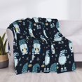 thumbnail image 4 of Throw Blanket for Couch - Christmas Gnome blue Soft Comfy Lightweight Cozy Warm Throw Blanket, Fuzzy Plush Flannel Blanket & Throws for Sofa and Bed All Season, 4 of 8