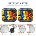 thumbnail image 5 of Kdxio Halloween Fruit Platter Print 2-Piece Sun Shade Front Windshield - Foldable Car Front Window Sunshades for Most Sedans SUV Truck, 5 of 5