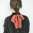 Linjieee Bow Knot Hair Rope Simple And Cute Fabric Streamer Ponytail
