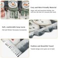 thumbnail image 5 of FORMRS Womens Scarf Winter Soft Long Big Warm Shawls Wrap Tassel Scarves, Green Snowmen, 5 of 9