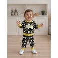 thumbnail image 4 of BemeyourBBs Toddler Baby Boy New Year Outfits Firework Print Long Sleeve Pullover Sweatshirt Pants Set Fall Winter Spring Clothes, 4 of 9