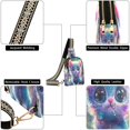 thumbnail image 5 of Stylish Leather Crossbody Bag 8.46x5.9x2.16In Easy To Carry Multi-Purpose Travel Hiking Shopping Fashion Bag A Cartoon Color Cat, 5 of 7