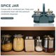 thumbnail image 5 of NUOLUX 1Jgo Organizador De Condimentos De Cocina Plástico Verde Con Tapas Y Cucharas Incluidas, 5 of 6