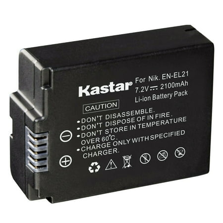 Image of Kastar 1-Pack EN-EL21 Battery Replacement for Nikon EN-EL21 ENEL21 Battery Nikon MH-28 MH28 Charger Nikon 1 V2 Digital Camera Nikon 1V2 Digital Camera