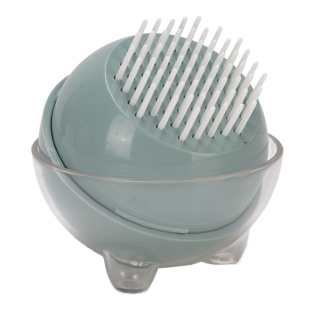 Pet Grooming Cleanup Comb, Universal Design Skin Friendly PP Material Anti Static Pet Massage Brush for Small Dogs Cats RabbitsGray