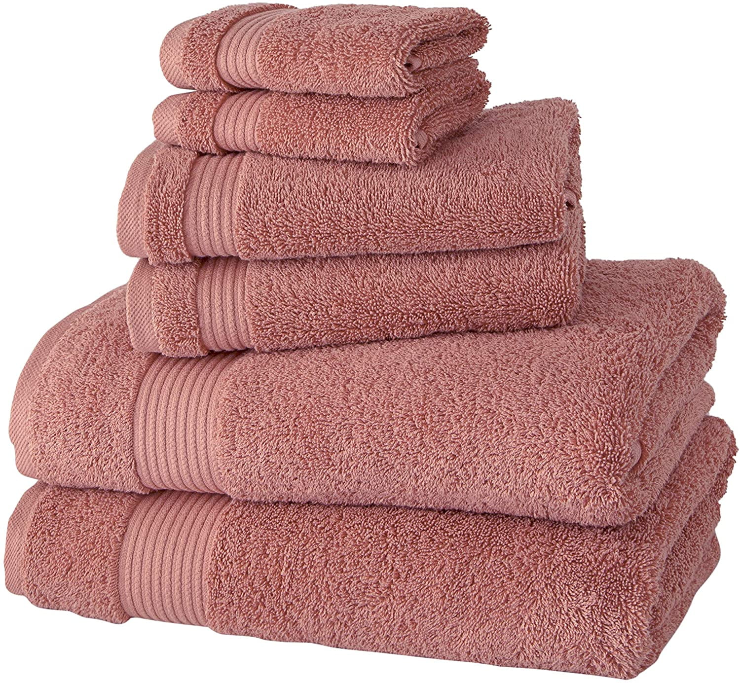 Antalya 6 Piece Turkish Cotton Towel Set Makroteks Textile L.L.C 