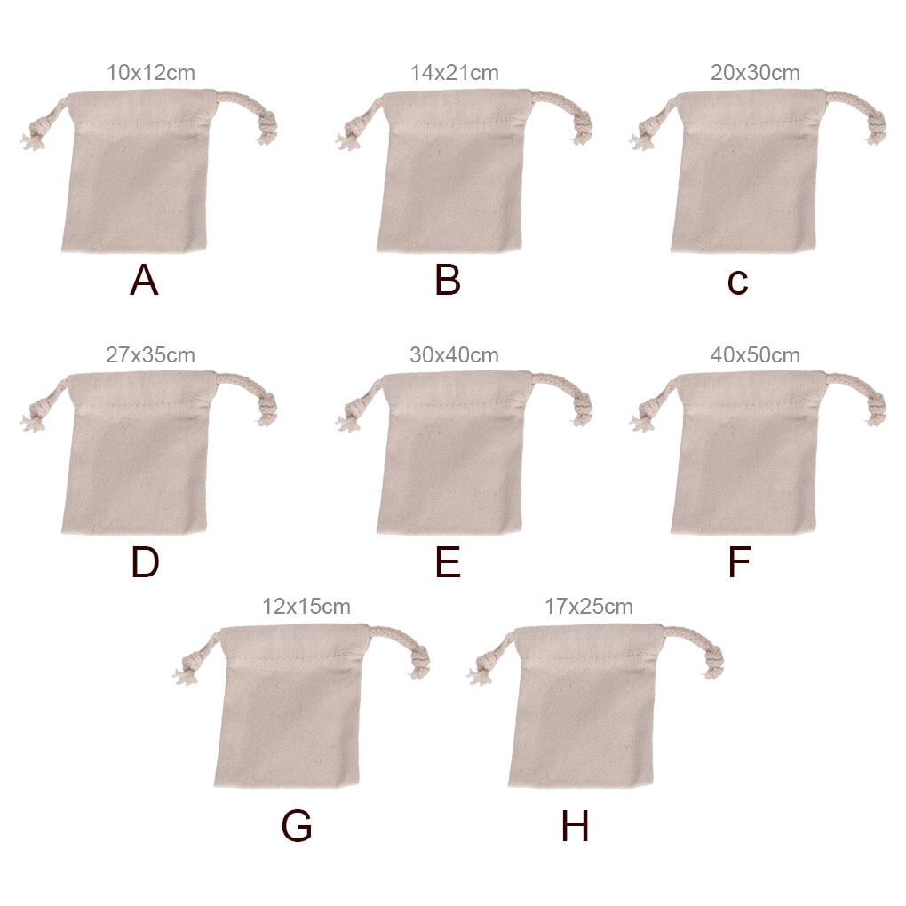kurtrusly Draw String Bags Party Decorations Small Packaging Jewelry Pouch Earring Packing Organizer Supple Cotton Gift Bag Candy Sundries 27 35cm Walmart