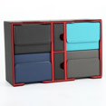 thumbnail image 3 of fastboy Boîte de Rangement pour Cartes à Double Compartiment Multi-Usage et Fiable Noir Rouge 265x182x98mm, 3 of 6