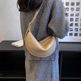 thumbnail image 4 of Bolso de hombro con forma de media luna para mujer bolso informal con cierre de cremallera bolso de viaje para mujer, 4 of 8