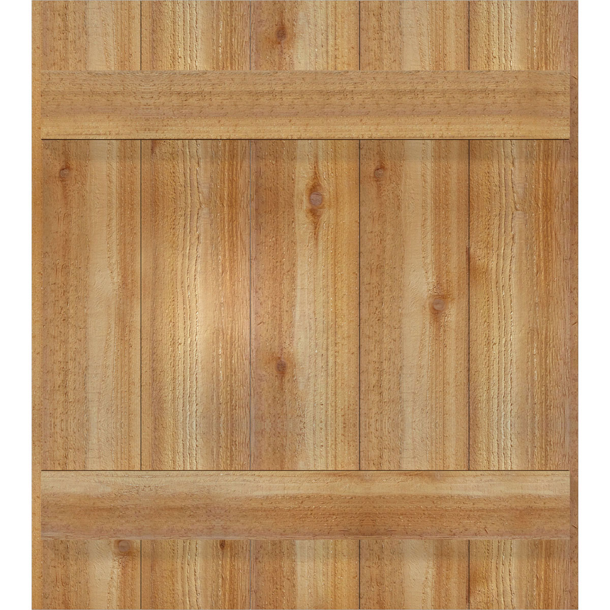 26 7/8"W X 30"H Timbercraft Five 5 3/8" Boards Joined Board-N-Batten Shutters, Rough Sawn Western Red Cedar (Per Pair)