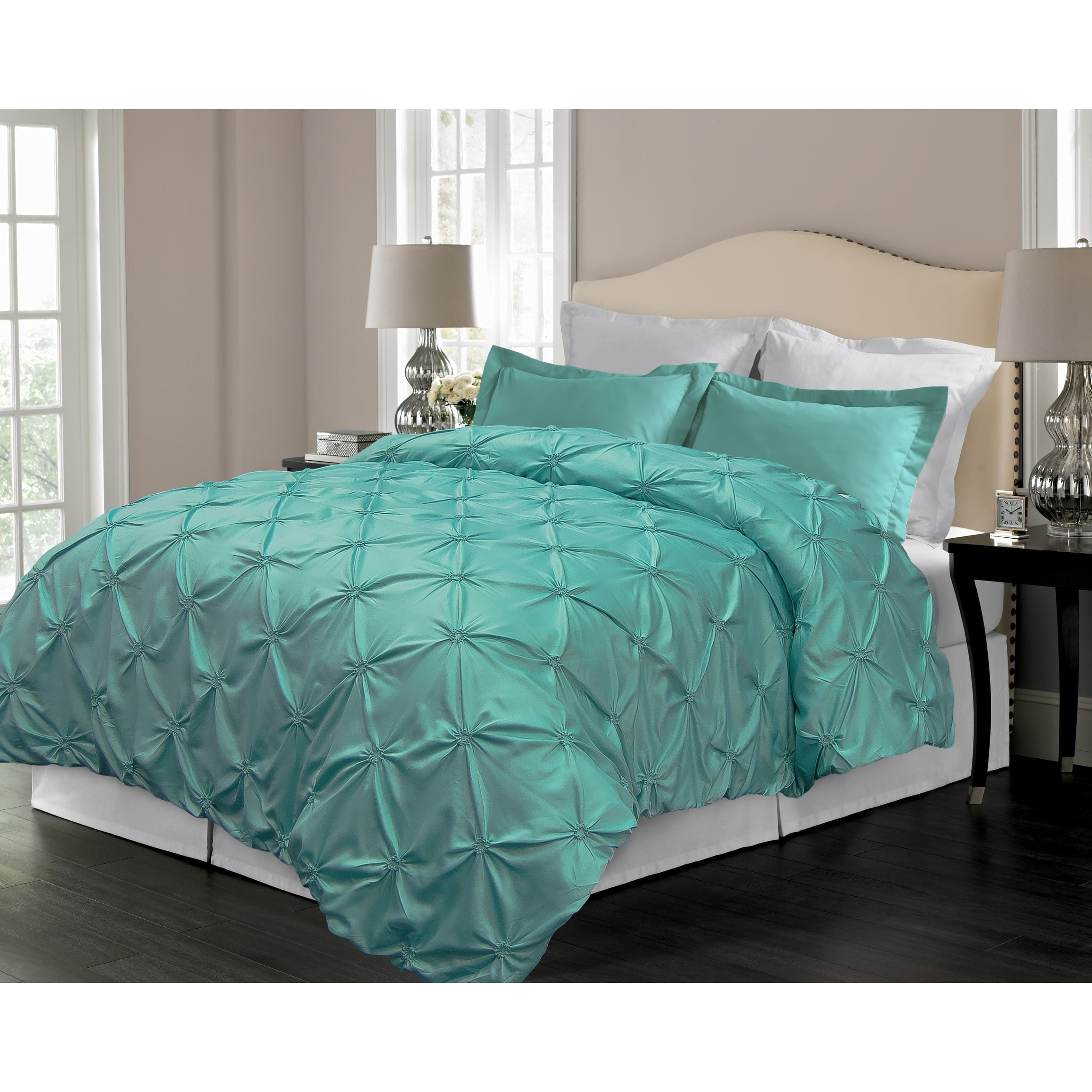Full/Queen Details about   Truly Soft Everyday Pleated Comforter Set Blush 