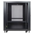 thumbnail image 4 of NavePoint 18U Rack Enclosure Server Cabinet, Mid Depth 33 Inch Deep, Perforated Door Lock and Casters Black, 4 of 6