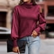 thumbnail image 5 of Puntoco Suéter Mujer Casual Sólido Manga Larga Cuello Tortuga Suéteres tops Navidad Liquidación Puntoco Puntoco-5434, 5 of 5