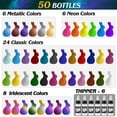thumbnail image 2 of Set de pintura con aerógrafo FansarRiche, 44 colores, 20 ml, con 6 diluyentes, 2 of 7