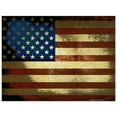 thumbnail image 1 of American Flag Sign, Vintage Rustic Wall Decor, 18x24 Corrugated Plastic, 1 of 7