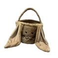 thumbnail image 2 of Zentra Easter Candy Tote Bag Lightweight Decorative Eggs Gift Basket Storage Container Brown, 2 of 10