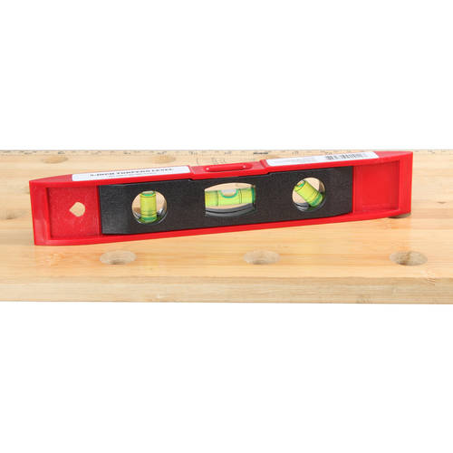 Hyper Tough TR31645A, 9 Inch Torpedo Level / Red and Black