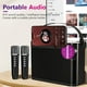 thumbnail image 2 of Karaoke Inalámbrico Altavoz Portátil Compatible Con Diente 5.3 2 Micrófonos Correa Extraíble para Festivales Azul, 2 of 9
