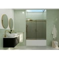 thumbnail image 4 of Glass Warehouse Gtbsld-60 Equinox 60" High X 60" Wide Sliding Frameless Tub Door - Black, 4 of 7