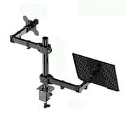 LeeQinersw Adjustable Monitor Arm with Laptop Tray Stable Laptop Mount Stand for Laptop B