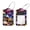 multicolored 4, variant on 2 Pcs Luggage Tags, Rainbow Tie Dye Whale Pattern Privacy Cover ID Label with Stainless Steel Loop and Address Card for Travel Bag Suitcase