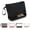 02-nylon black, variant on Clear Makeup Bag, Green TSA Approved Toiletry Bag with Brushes Compartment Small Travel Make up Bags for Women