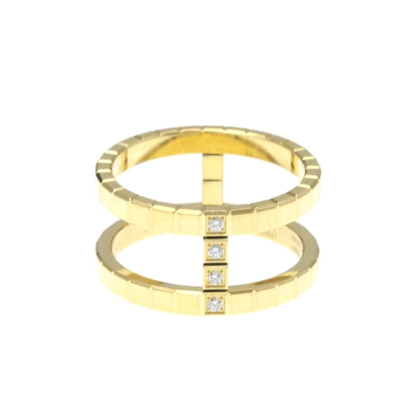 Pre-Owned Chopard Ice Cube Diamond Ring 827006 Yellow Gold (18K) Fashion Diamond Band Ring...