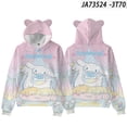 thumbnail image 1 of 3D New Big-eareD Dog Cinnamon Dog Sanrio Cat Ear HooDeD Digital PrinteD HooDeD Sweatshirt ADult anD KiDsren's Clothing, 1 of 5