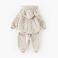 thumbnail image 4 of REDARER Outfit for Baby Boys Cozy Two Piece Toddler Winter Wear with Jacket and Pants Soft Warm Fabric,Size:9-12 Months, 4 of 9