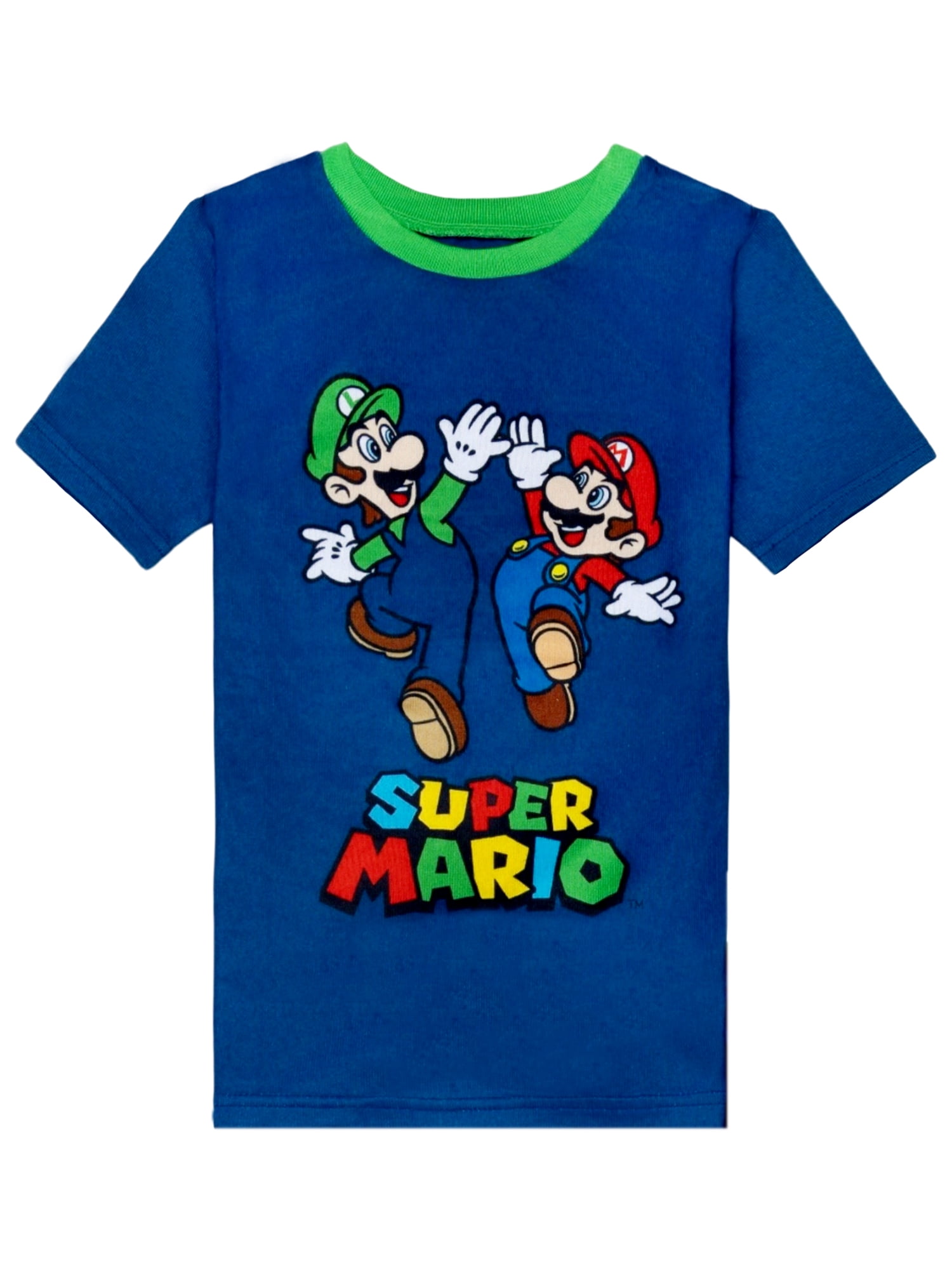 Kids Short Sleeve and Pant Snug Fit Pajama Set, 2-Piece, 4-10