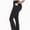 Black, variant on Womens Seamless Flare Leg Bootcut Yoga Pants High Waisted with Pockets Athletic Casual Attire