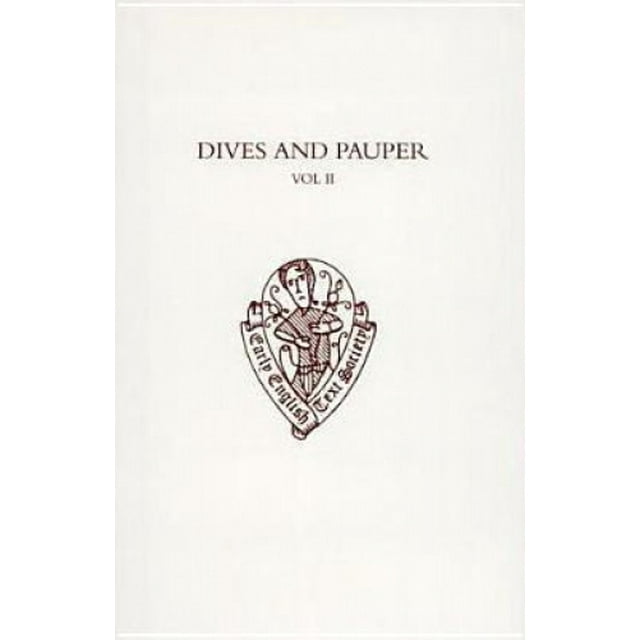 Dives and Pauper Vol II, (Early English Text Society Original Series)