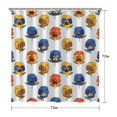 thumbnail image 5 of Pioneer Flower Floral Print Pattern Shower Curtain 72"x72", Bathroom Decorative Shower Curtain Set with 12 Hooks, Waterproof Washable, 5 of 6